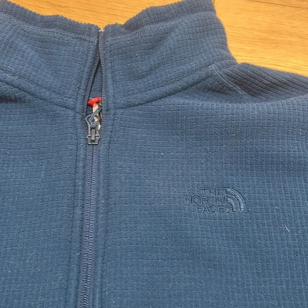 Royal blue north face waffle knit